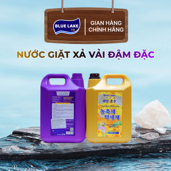 Nước Giặt Xả Đậm Đặc Can 5000ml Blue Lake