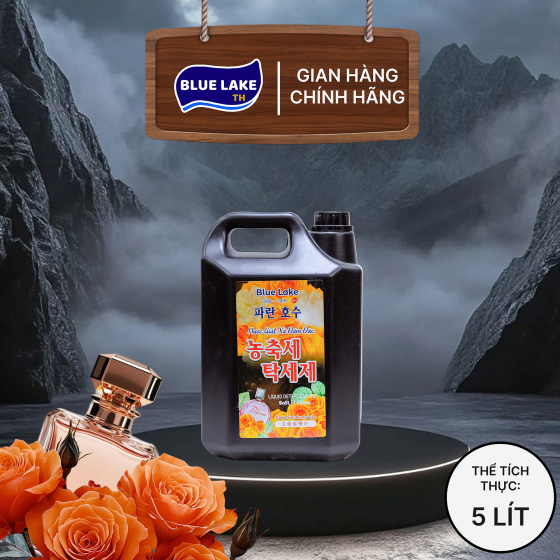 Nước Giặt Xả Đậm Đặc Can 5000ml Blue Lake