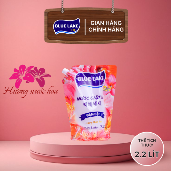 Nước Giặt Xả Đậm Đặc Blue Lake Dung Tích Túi 2200ml