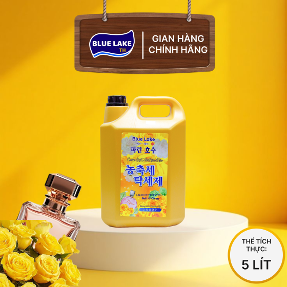 Nước Giặt Xả Đậm Đặc Can 5000ml Blue Lake