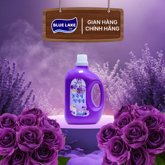 Nước Giặt Xả Đậm Đặc Blue Lake Hương Nước Hoa Tím 3000ml