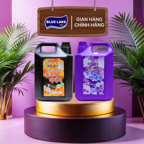 Nước Giặt Xả Đậm Đặc Can 5000ml Blue Lake