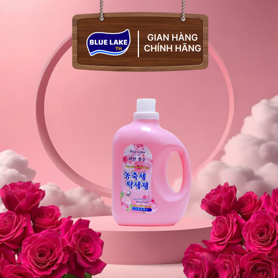 Nước Giặt Xả Đậm Đặc Blue Lake 2in1 Hương Nước Hoa 3000ml