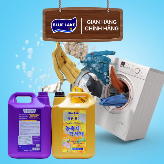 Nước Giặt Xả Đậm Đặc Can 5000ml Blue Lake