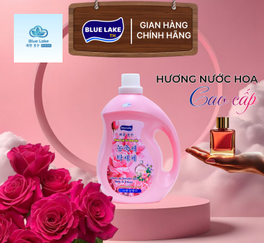 Nước Giặt Xả Đậm Đặc Blue Lake 3600ml Hương Nước Hoa